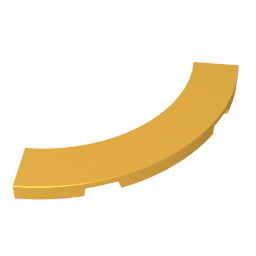 27507 | Tile, Round Corner 4 x 4 Macaroni