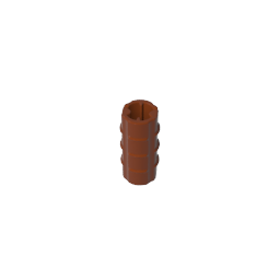 6538b | Technical Axle Connector 2L (Ridged with + Hole + Orientation)