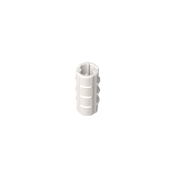 6538b | Technical Axle Connector 2L (Ridged with + Hole + Orientation)