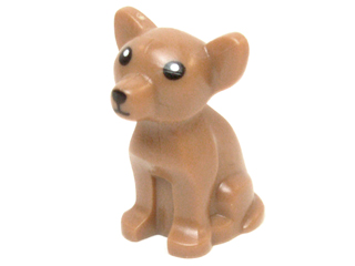 12888 | Dog, Chihuahua with Black Eyes, Nose, and Mouth, White Pupils Pattern