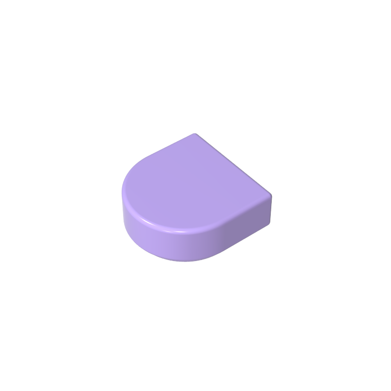 24246 | Tile, Round 1 x 1 Half Circle Extended