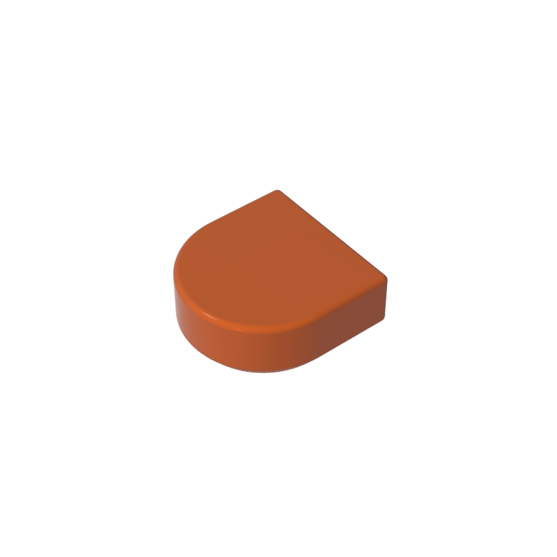 24246 | Tile, Round 1 x 1 Half Circle Extended
