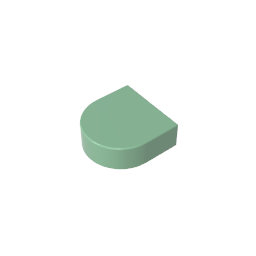24246 | Tile, Round 1 x 1 Half Circle Extended