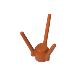 3741a | Plant Flower Stem with Stud and 3 Stems