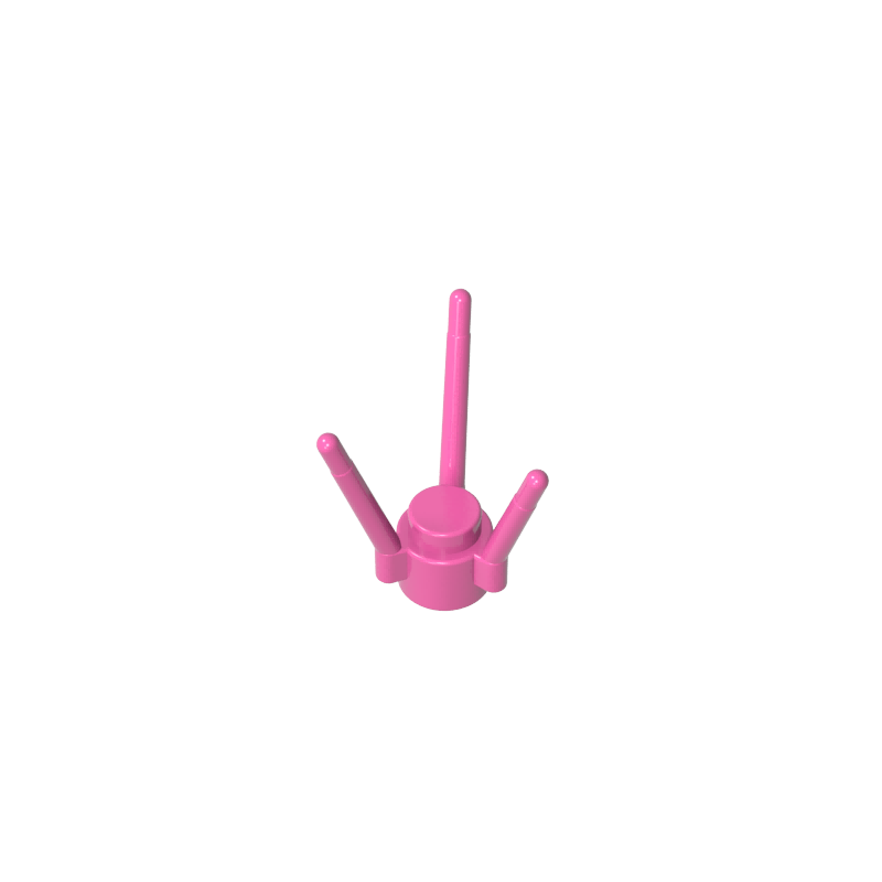 3741a | Plant Flower Stem with Stud and 3 Stems