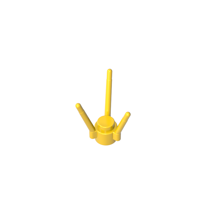 3741a | Plant Flower Stem with Stud and 3 Stems