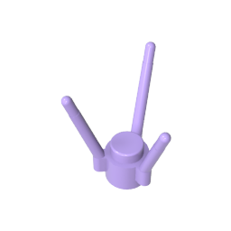 3741a | Plant Flower Stem with Stud and 3 Stems