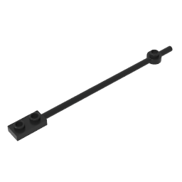 99784 | Bar 12L with 1 x 2 Plate End Solid Studs and 1 x 1 Round Plate End