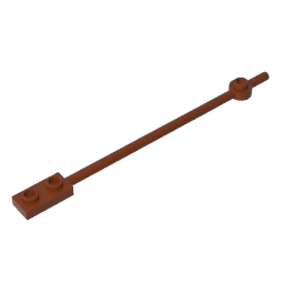 99784 | Bar 12L with 1 x 2 Plate End Solid Studs and 1 x 1 Round Plate End