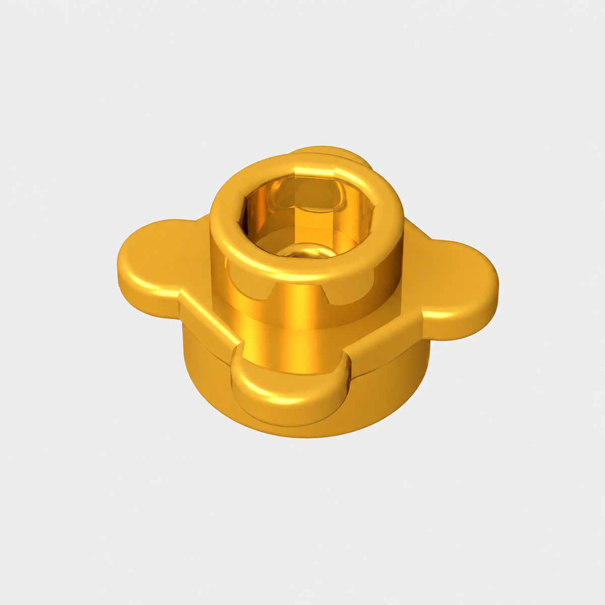 33291 | Plate, Round 1 x 1 with Flower Edge (4 Knobs / Petals)