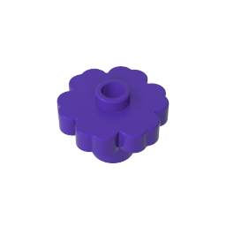 4728 | Plant Flower 2 x 2 Rounded - Open Stud