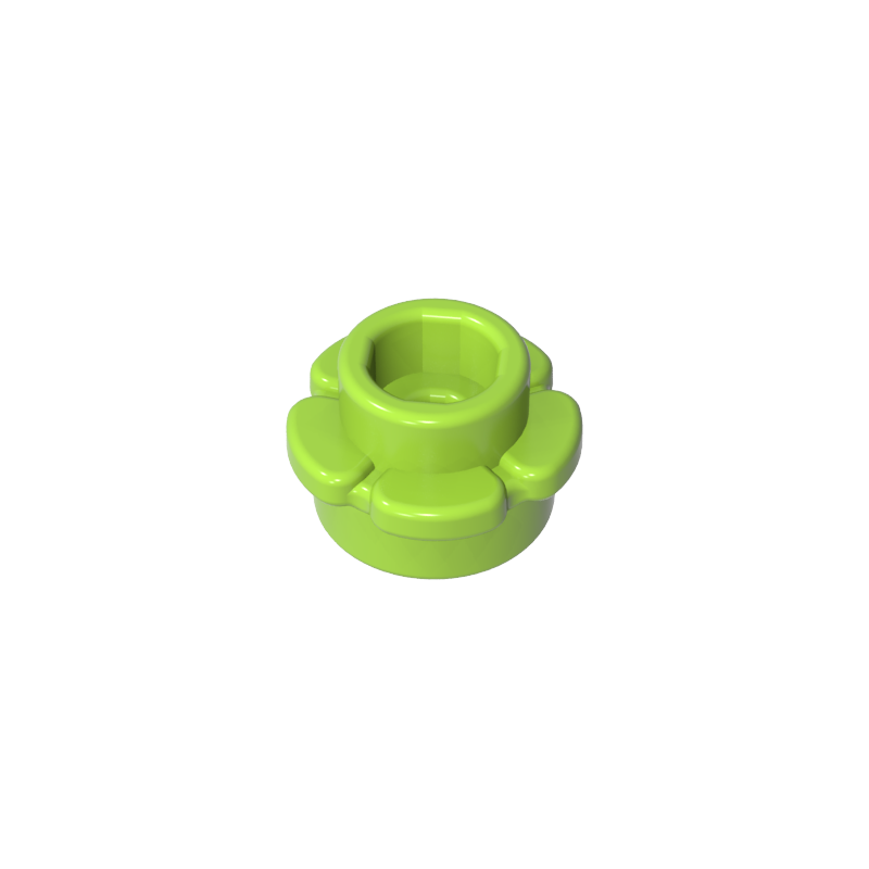 24866 | Plate, Round 1 x 1 with Flower Edge (5 Petals)