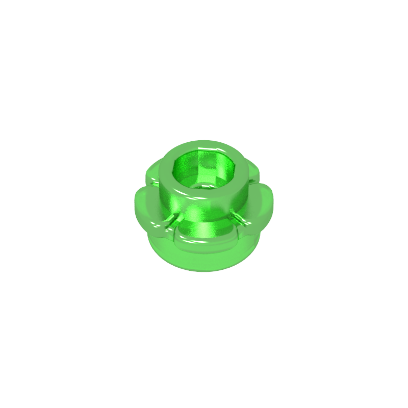 24866 | Plate, Round 1 x 1 with Flower Edge (5 Petals)