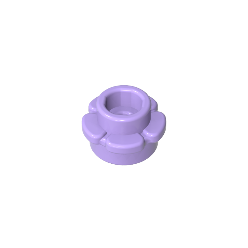 24866 | Plate, Round 1 x 1 with Flower Edge (5 Petals)