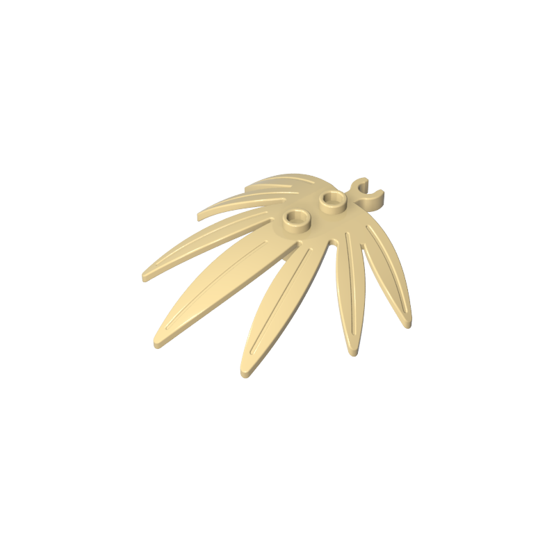 10884 | Plant Leaves 6 x 5 Swordleaf with Open O Clip Thick