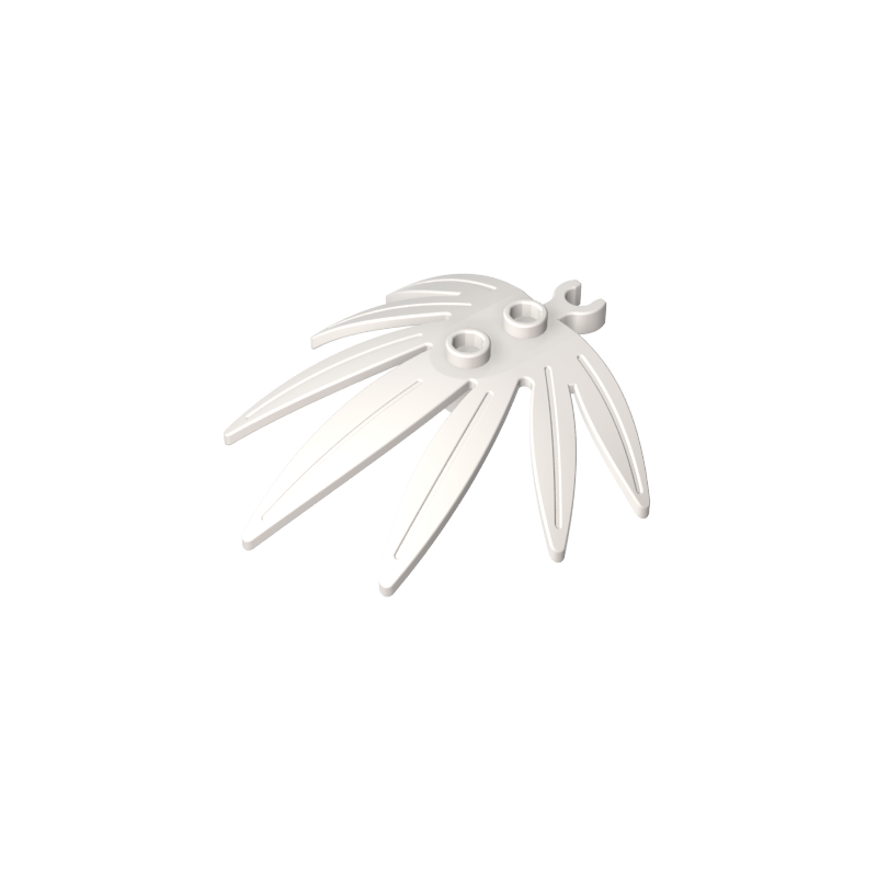 10884 | Plant Leaves 6 x 5 Swordleaf with Open O Clip Thick