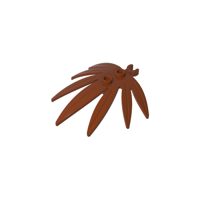 10884 | Plant Leaves 6 x 5 Swordleaf with Open O Clip Thick