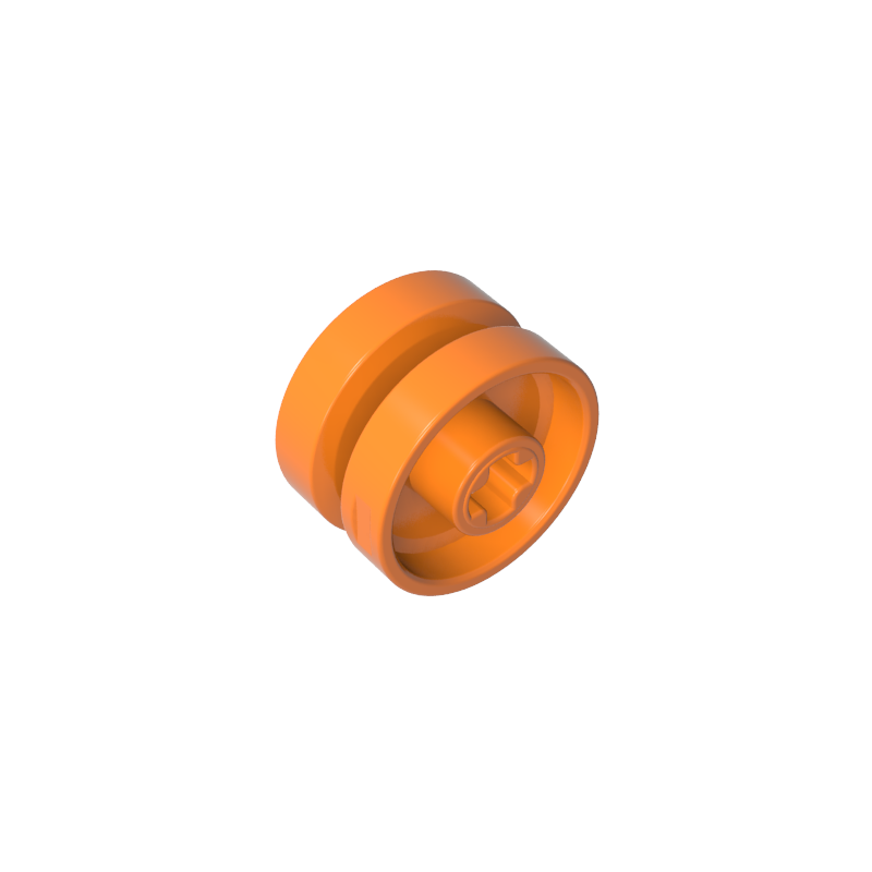 18976 | Wheel 18mm D. x 12mm with Axle Hole and Stud, Solid Brake Rotor Lines