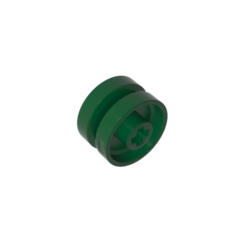 18976 | Wheel 18mm D. x 12mm with Axle Hole and Stud, Solid Brake Rotor Lines