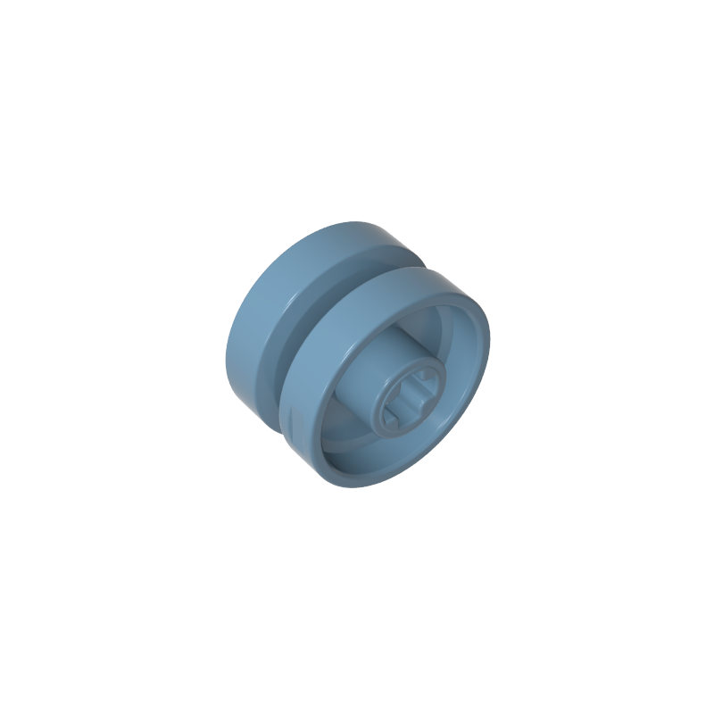 18976 | Wheel 18mm D. x 12mm with Axle Hole and Stud, Solid Brake Rotor Lines