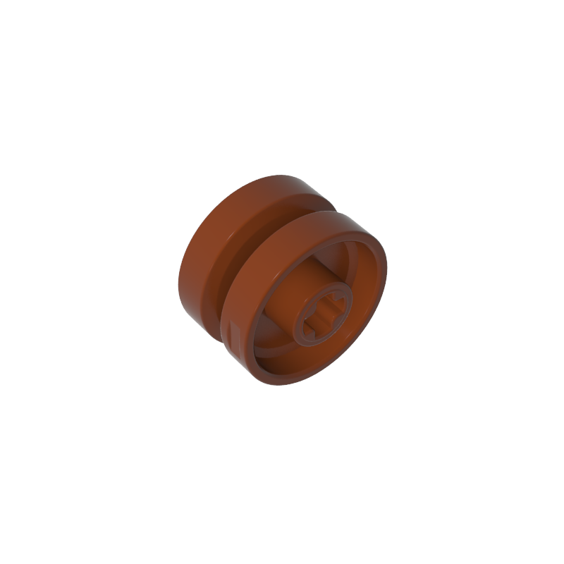 18976 | Wheel 18mm D. x 12mm with Axle Hole and Stud, Solid Brake Rotor Lines