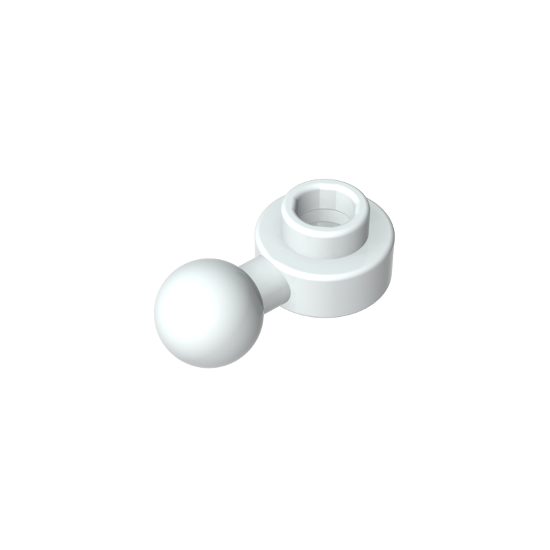 3614b | Plate, Round 1 x 1 with Tow Ball with Round Hole (Homemaker Figure / Maxifigure Hand)