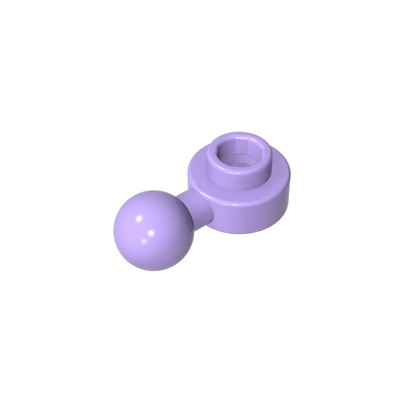 3614b | Plate, Round 1 x 1 with Tow Ball with Round Hole (Homemaker Figure / Maxifigure Hand)