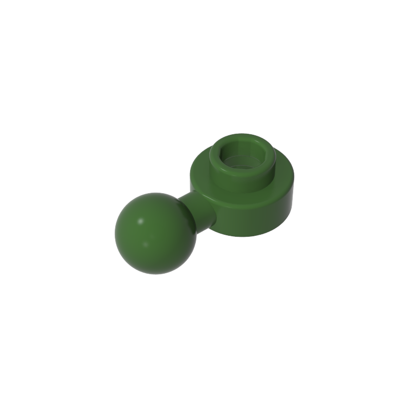 3614b | Plate, Round 1 x 1 with Tow Ball with Round Hole (Homemaker Figure / Maxifigure Hand)
