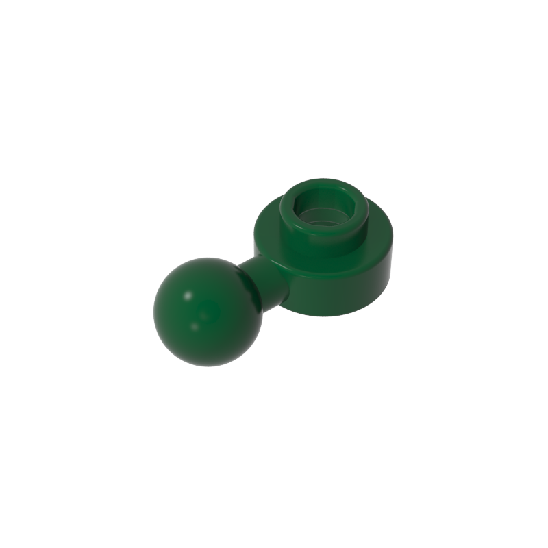 3614b | Plate, Round 1 x 1 with Tow Ball with Round Hole (Homemaker Figure / Maxifigure Hand)