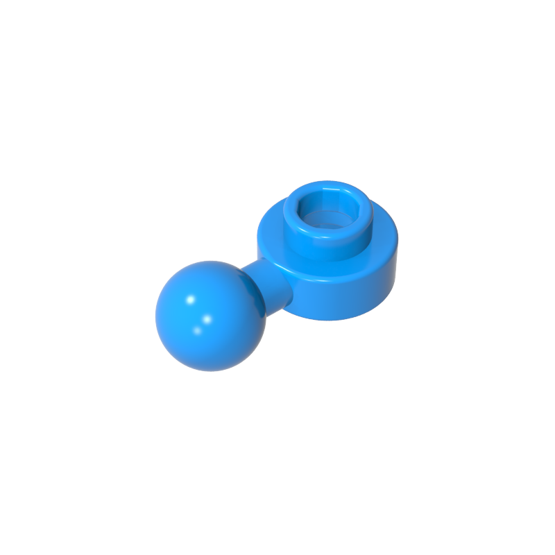 3614b | Plate, Round 1 x 1 with Tow Ball with Round Hole (Homemaker Figure / Maxifigure Hand)