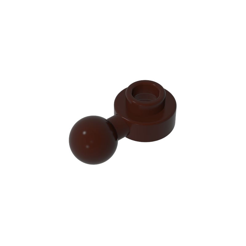 3614b | Plate, Round 1 x 1 with Tow Ball with Round Hole (Homemaker Figure / Maxifigure Hand)