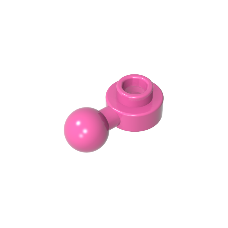 3614b | Plate, Round 1 x 1 with Tow Ball with Round Hole (Homemaker Figure / Maxifigure Hand)