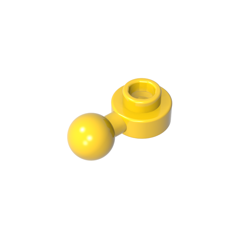 3614b | Plate, Round 1 x 1 with Tow Ball with Round Hole (Homemaker Figure / Maxifigure Hand)
