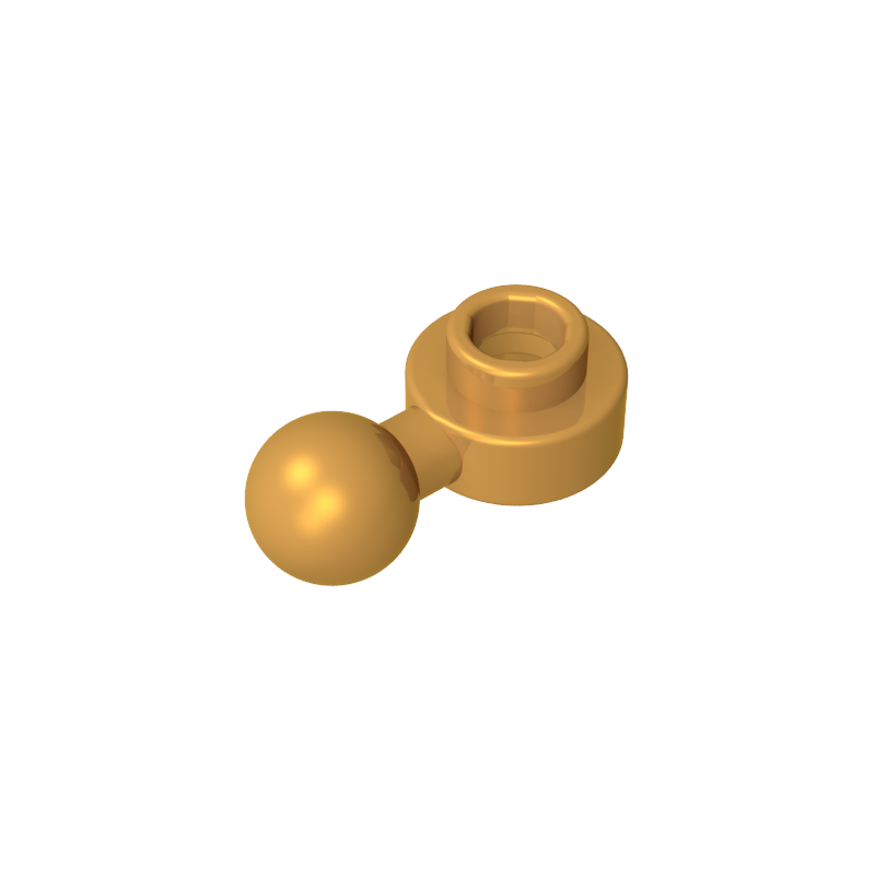 3614b | Plate, Round 1 x 1 with Tow Ball with Round Hole (Homemaker Figure / Maxifigure Hand)