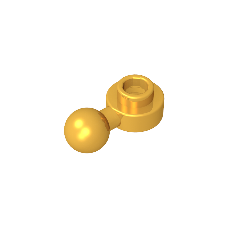 3614b | Plate, Round 1 x 1 with Tow Ball with Round Hole (Homemaker Figure / Maxifigure Hand)