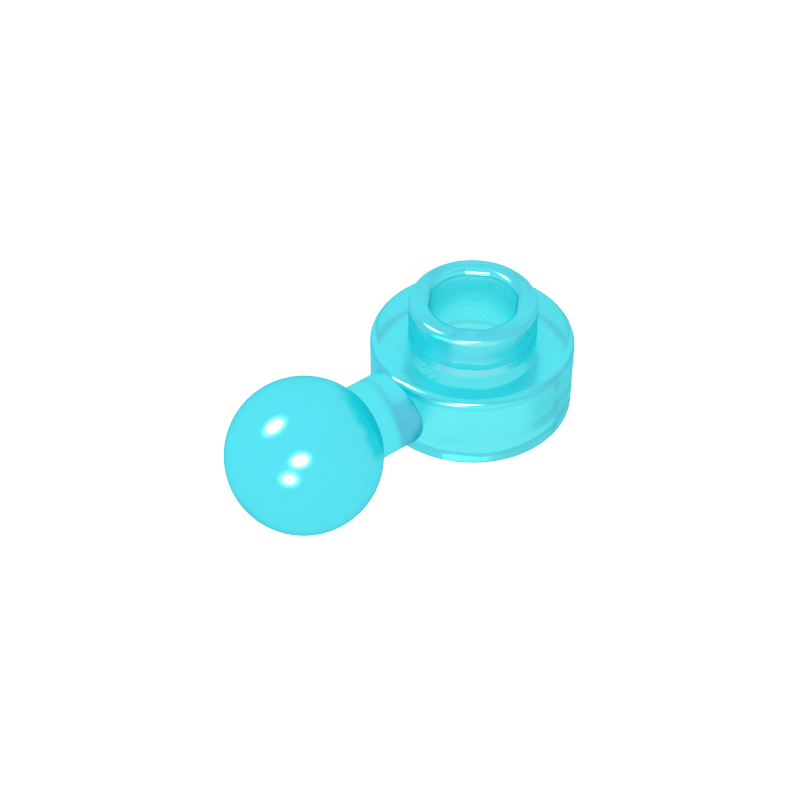 3614b | Plate, Round 1 x 1 with Tow Ball with Round Hole (Homemaker Figure / Maxifigure Hand)