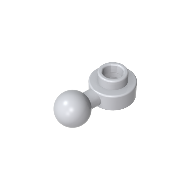 3614b | Plate, Round 1 x 1 with Tow Ball with Round Hole (Homemaker Figure / Maxifigure Hand)