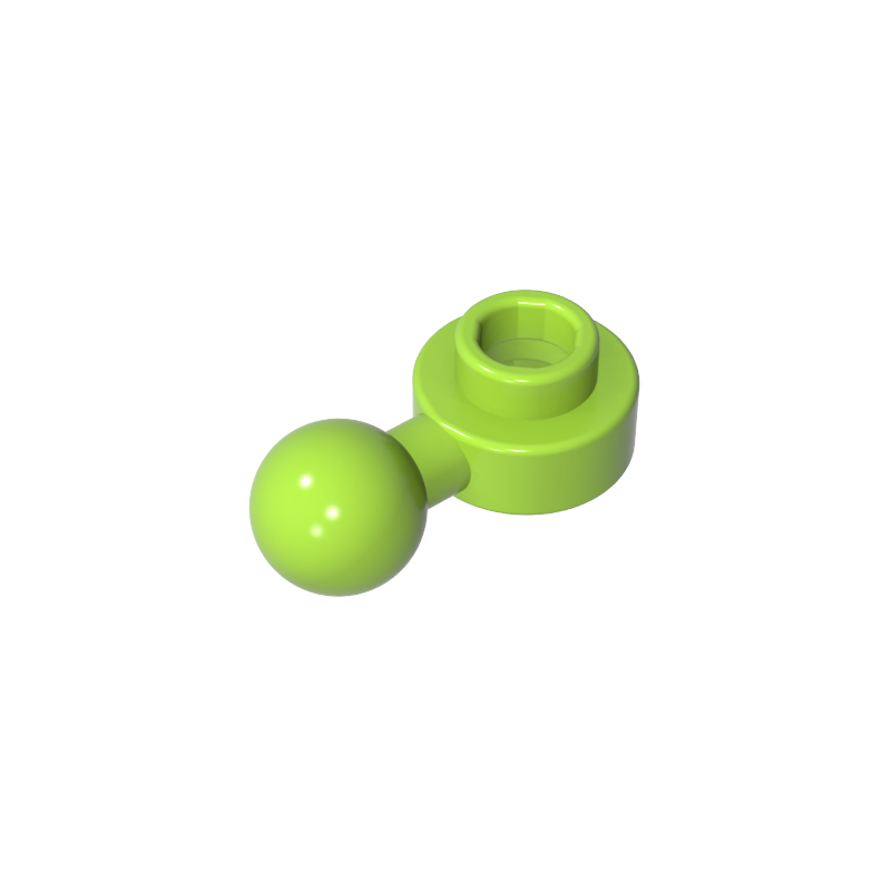 3614b | Plate, Round 1 x 1 with Tow Ball with Round Hole (Homemaker Figure / Maxifigure Hand)