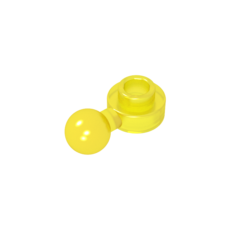 3614b | Plate, Round 1 x 1 with Tow Ball with Round Hole (Homemaker Figure / Maxifigure Hand)