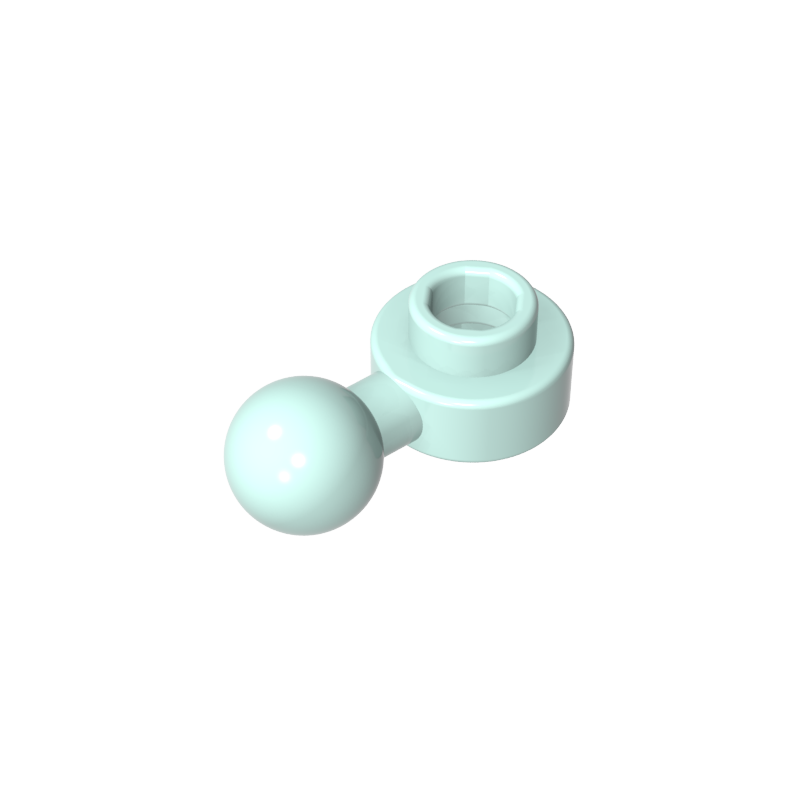 3614b | Plate, Round 1 x 1 with Tow Ball with Round Hole (Homemaker Figure / Maxifigure Hand)