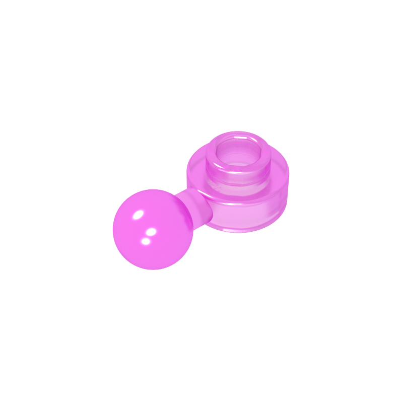 3614b | Plate, Round 1 x 1 with Tow Ball with Round Hole (Homemaker Figure / Maxifigure Hand)