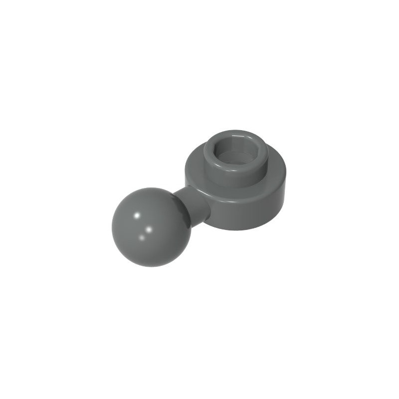 3614b | Plate, Round 1 x 1 with Tow Ball with Round Hole (Homemaker Figure / Maxifigure Hand)