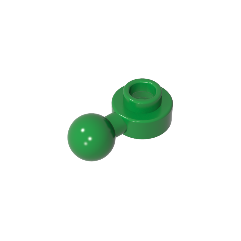 3614b | Plate, Round 1 x 1 with Tow Ball with Round Hole (Homemaker Figure / Maxifigure Hand)