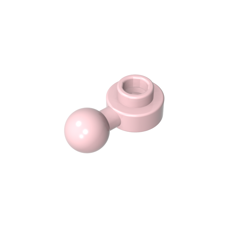 3614b | Plate, Round 1 x 1 with Tow Ball with Round Hole (Homemaker Figure / Maxifigure Hand)