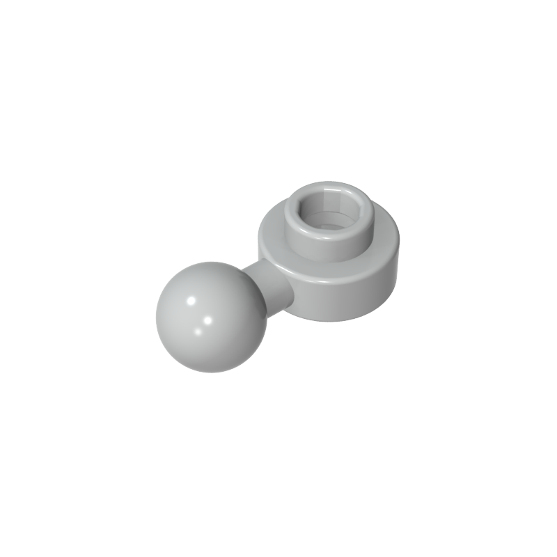 3614b | Plate, Round 1 x 1 with Tow Ball with Round Hole (Homemaker Figure / Maxifigure Hand)