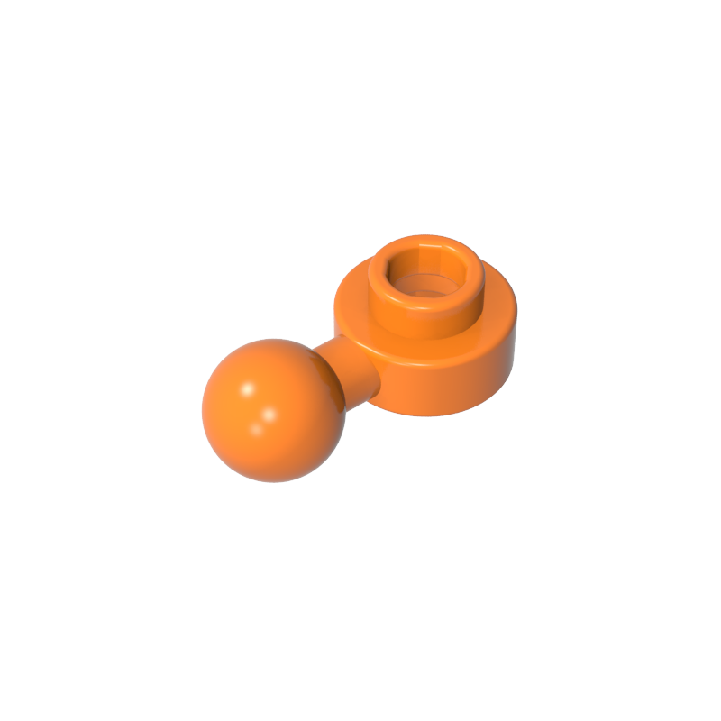 3614b | Plate, Round 1 x 1 with Tow Ball with Round Hole (Homemaker Figure / Maxifigure Hand)