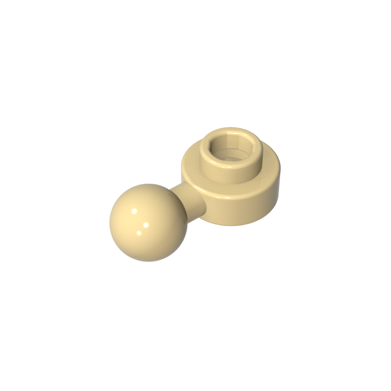 3614b | Plate, Round 1 x 1 with Tow Ball with Round Hole (Homemaker Figure / Maxifigure Hand)