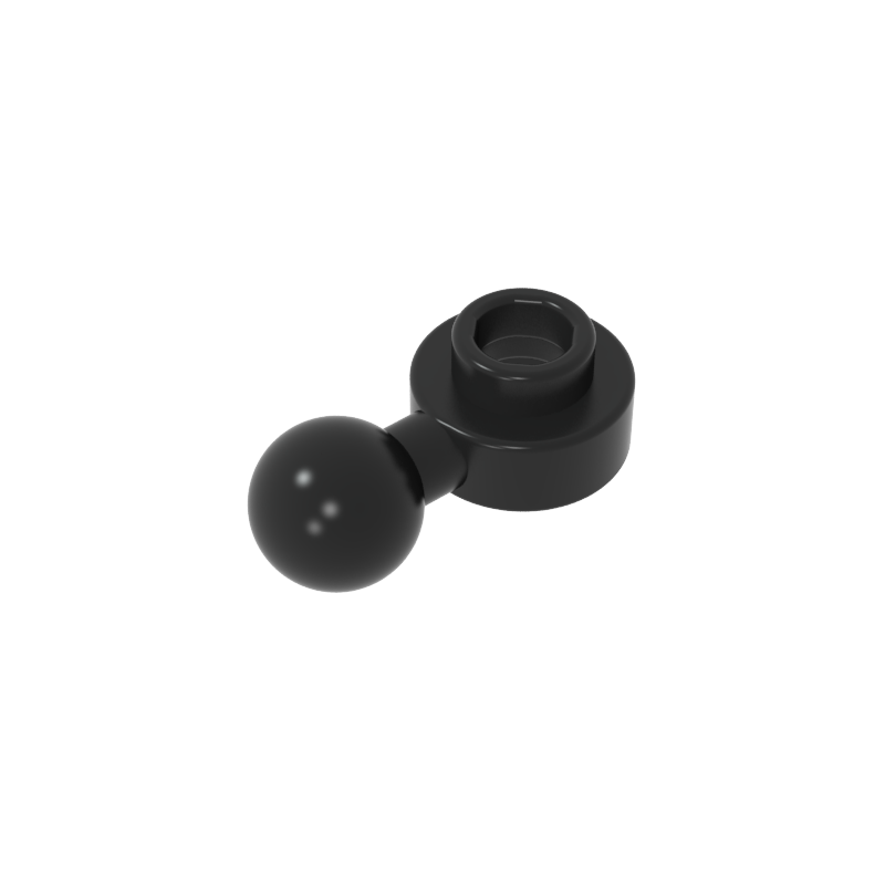 3614b | Plate, Round 1 x 1 with Tow Ball with Round Hole (Homemaker Figure / Maxifigure Hand)