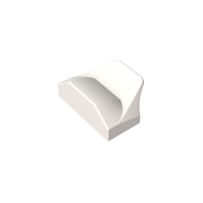47458 | Slope, Curved 1 x 2 x 2/3 Wing End