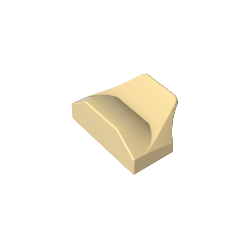 47458 | Slope, Curved 1 x 2 x 2/3 Wing End